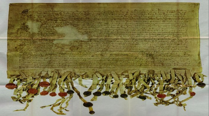 Arbroath, Image of the The 'Tyninghame' copy of the Declaration