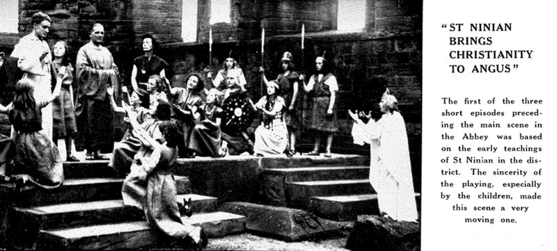 Arbroath, St Ninian brings Christianity to Angus