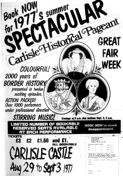 Carlisle Pageant 1977, advert
