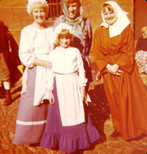 Performers at Carlisle's pageant in 1977