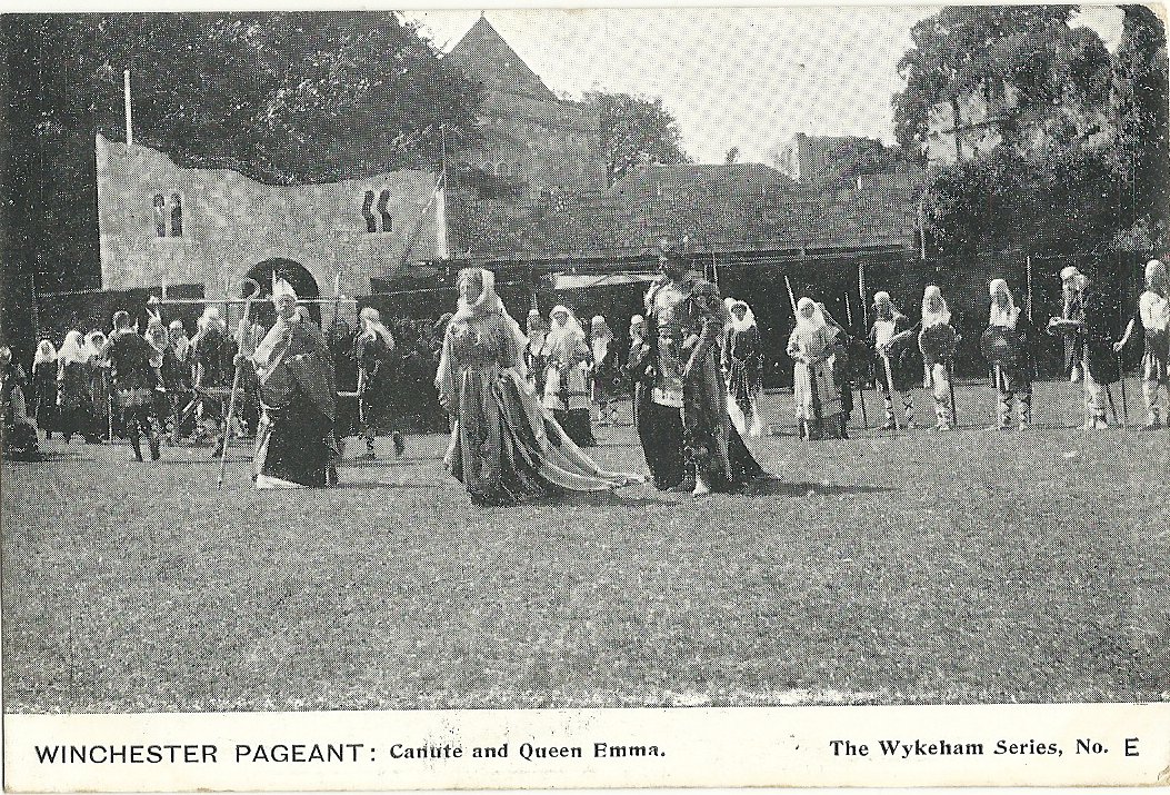 Canute and Emma in the Winchester National Pageant of 1908 (Wykeham series)